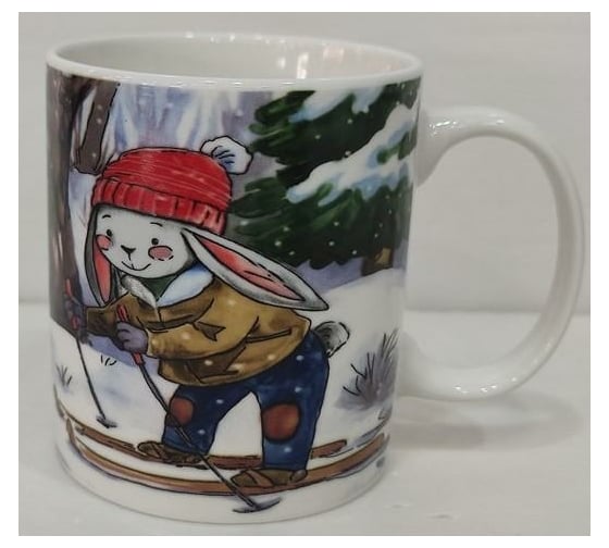 Кружка Olaff NEW BONE CHINA 350 мл, 6 шт в упаковке, упаковка - гофрокороб 221-08001