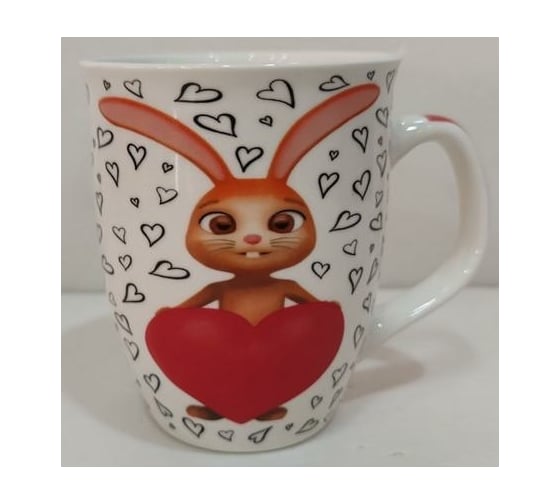Кружка Olaff NEW BONE CHINA 350 мл, 6 шт в упаковке, упаковка - гофрокороб 221-08045