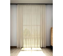 Тюль Костромской текстиль Вуаль, ширина 300 см, высота 260 см, молочный 00-00803409