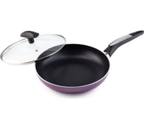 Сковорода Galaxy LINE GL 9827 24х4.8 см, японское антипригарное покрытие Silkware