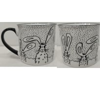 Кружка Olaff NEW BONE CHINA 300 мл, 6 шт в упаковке, микс 2 декора, упаковка - гофрокороб 221-08014
