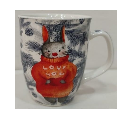 Кружка Olaff NEW BONE CHINA 350 мл, 6 шт в упаковке, упаковка - гофрокороб 221-08022