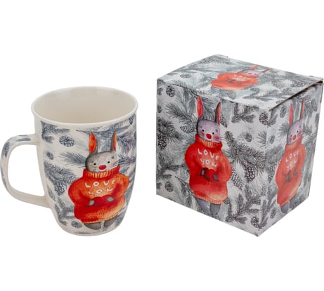 Кружка Olaff NEW BONE CHINA 350 мл, индивидуальная подарочная упаковка 221-08023