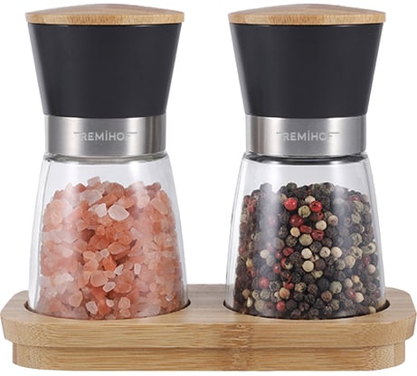 Набор механических мельниц с подставкой Remihof ECLIPSE BLACK ЦБ-00000388