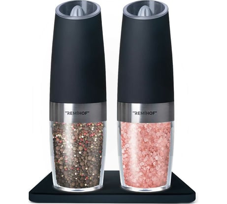 Набор гравитационных мельниц для соли и перца Remihof Wurzig 2 шт., подставка в комплекте ЦБ-00000328