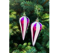 Елочное украшение Магия праздника СОСУЛЬКА 11 см, 2 шт. NY153