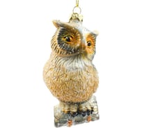 Елочное украшение Магия праздника сова, пластик, 7x6х12 см NY18/003