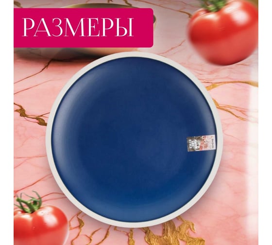 Обеденная керамическая тарелка PERFECTO LINEA Asian синий 17-112652