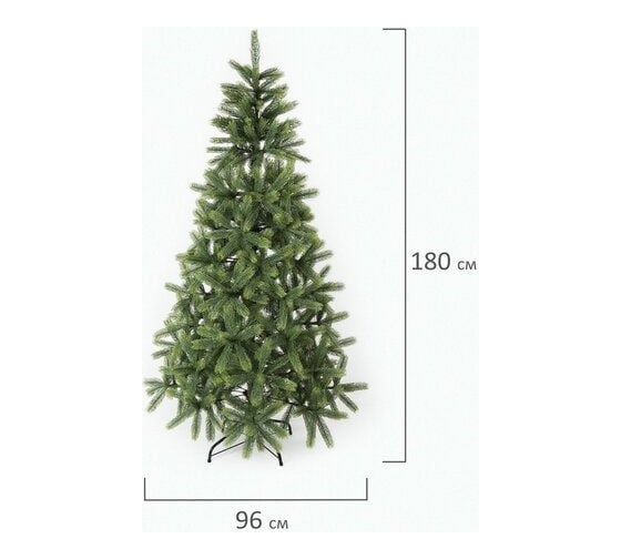 Новогодняя искусственная ель Золотая сказка Premium 180 см, литой ПЭТ, зеленая 591311