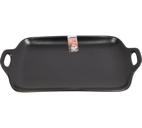 Керамическое прямоугольное блюдо PERFECTO LINEA Asian 290x170x45 мм черный 17-102901