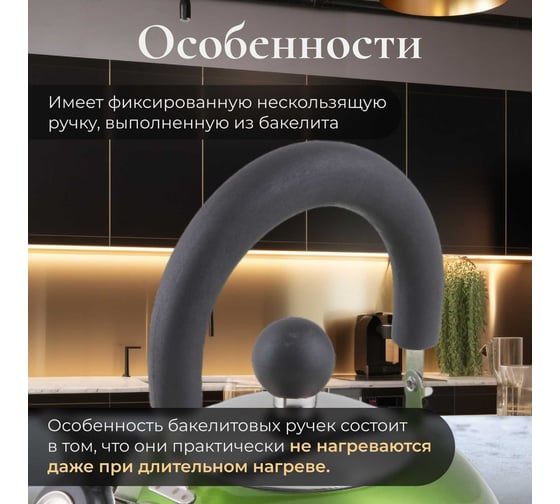 Чайник PERFECTO LINEA Holiday со свистком 2.5 л 52-121513