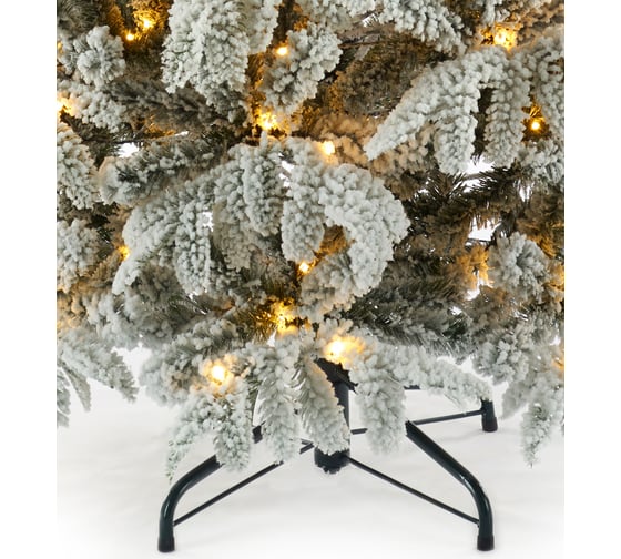 Искусственная ель с лампочками MAX CHRISTMAS Альпийская 1.8 м, подставка металл ЕАЛЛ 18