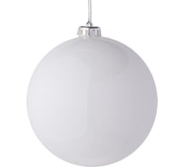 Глянцевый шар Сноубум 14 см, пластик, белый 372-505