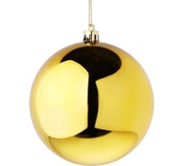 Шар Сноубум 10 см, пластик, 1 шт, золото 372-487