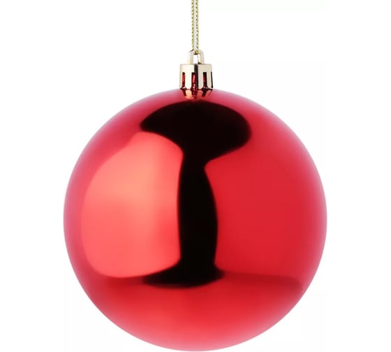 Шар Сноубум 10 см, пластик, 1 шт, красный 372-486 1