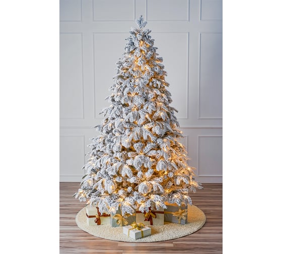 Искусственная ель с лампочками MAX CHRISTMAS Альпийская 2.1 м, подставка металл ЕАЛЛ 21