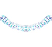 Гирлянда-растяжка Сноубум Кружево ПВХ, 100x16 см 377-448