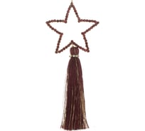 Подвеска-звезда Karlsbach с красной бахромой 18 см 5 шт. 03962