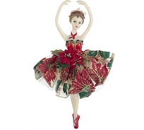 Балерина Karlsbach в красном платье 25x15 см 09023