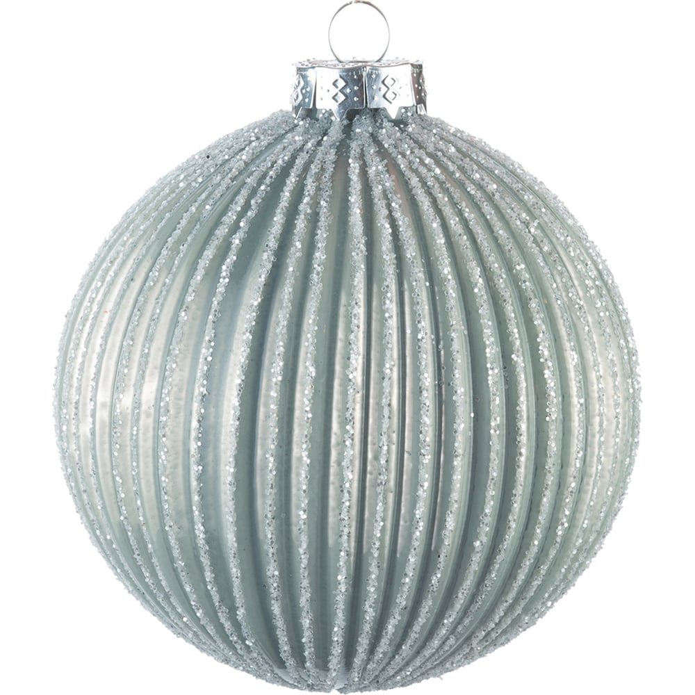 Многогранный шар Karlsbach серебряный 10 см 6 шт. 09894 - выгодная цена ...