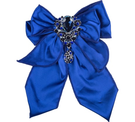 Бант Karlsbach синий с брошью 15x21 см 10544