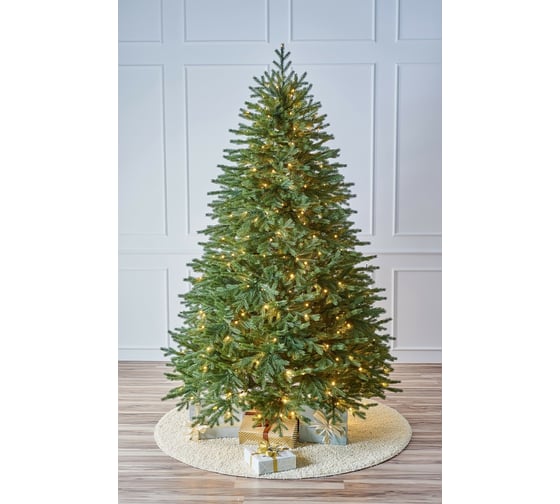 Искусственная ель MAX CHRISTMAS Max Christmas Версальская 1.8 м, литая с лампочками, подставка металл ЕСВЛ 18