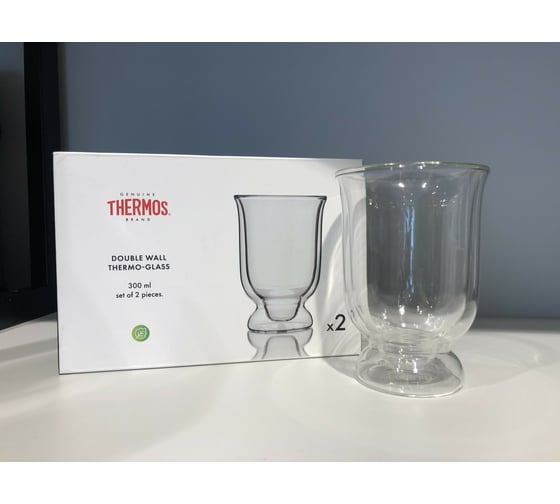 Набор стаканов из двойного стекла THERMOS 0.3 л, 2 шт. 723581