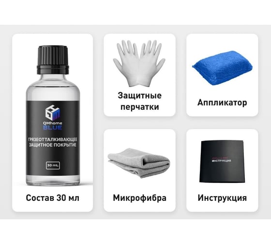 Грязеотталкивающее покрытие Quartz Master Home Blue для всех видов бытовых поверхностей BLUE_BIG0005