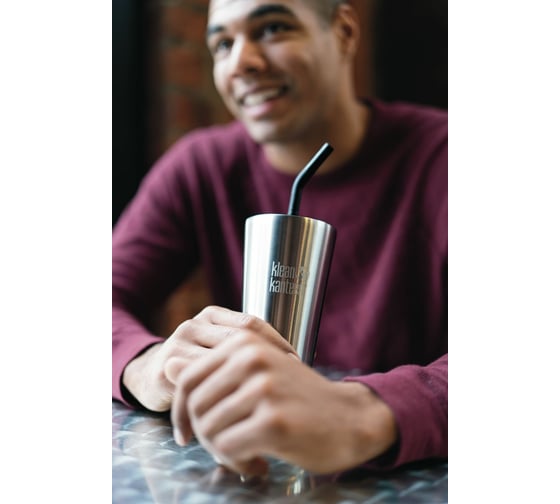 Трубочки для стаканов Klean Kanteen 8 мм 2 шт Black, с ёршиком 1009655