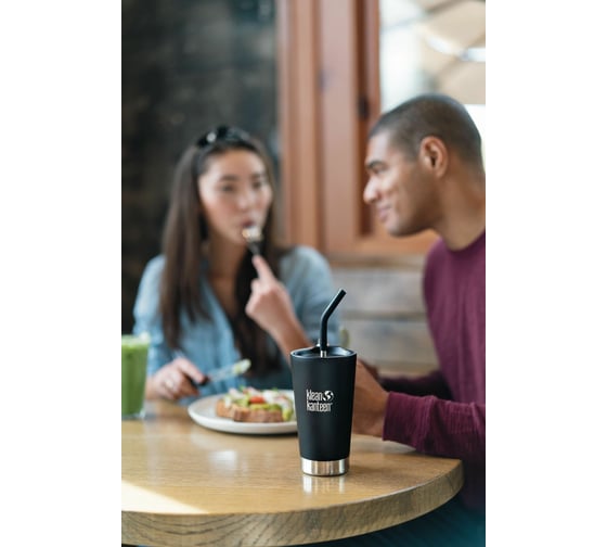 Трубочки для стаканов Klean Kanteen 8 мм 2 шт Black, с ёршиком 1009655