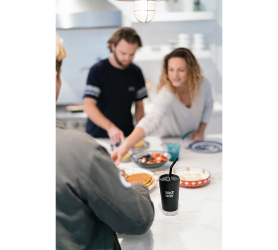 Трубочки для стаканов Klean Kanteen 8 мм 2 шт Black, с ёршиком 1009655