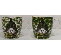 Кружка Olaff NEW BONE CHINA 270 мл, 6 шт в упаковке, микс 2 декора, упаковка - гофрокороб 221-08049