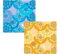 Подставка под горячее МУЛЬТИДОМ Шарики-Снежинки размер 14x14 см, 2 цвета МТ2-138