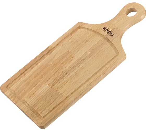 Прямоугольная разделочная доска Regent Inox Bosco с деревянной ручкой 42x20x1.5 см 93-BO-2-02