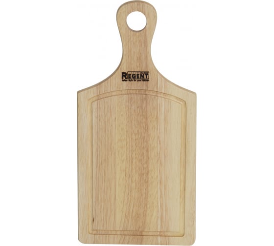 Прямоугольная разделочная доска Regent Inox Bosco с деревянной ручкой 42x20x1.5 см 93-BO-2-02