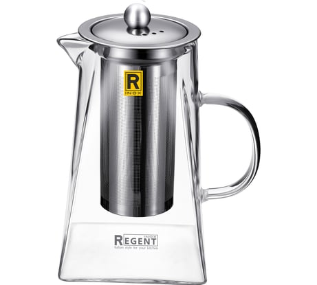 Стеклянный заварочный чайник Regent Inox Linea Franco 0.95 л с ситечком 93-FR-TEA-02-950