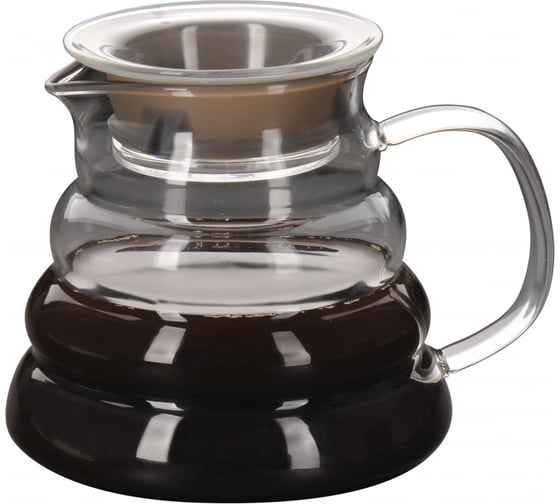 Сервировочный кофейник Regent Inox Linea Franco стеклянный 0.6 л с ситечком 93-FR-TEA-06-600 1