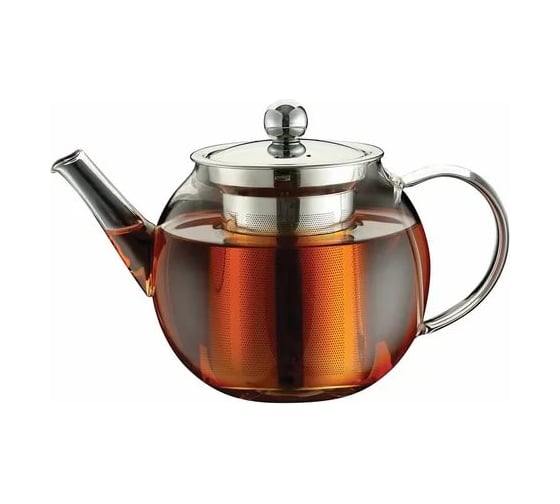 Стеклянный заварочный чайник Regent Inox Linea Franco 0.6 л с ситечком 93-FR-TEA-05-600