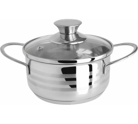 Кастрюля Regent inox 14см/1л с крышкой BIMBO vitro (индукция) 93-BIMv-03