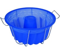 Форма для кекса Regent Inox Silicone Кугельхопф 23x10 см с металлической подставкой 93-SI-FO-21