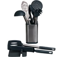 Кухонный набор Remihof Korn 9 предметов, темно-серый, капучинатор в подарок ЦБ-00000117