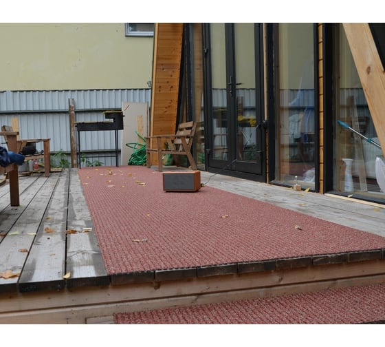 Грязезащитный антискользящий ковер AKO Safety Mat терракотовый, 120x400 см 2000987019581