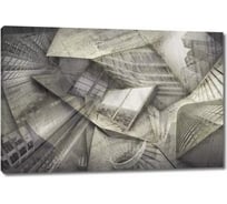 Картина ООО Первое ателье "Коллаж с отражениями небоскребов" 90х60 см ps78610-2