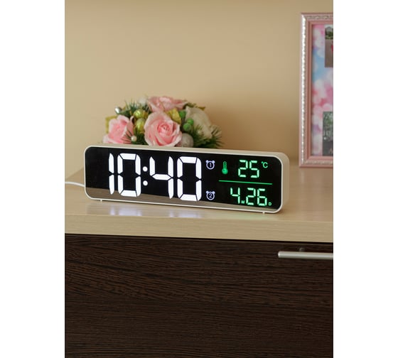 Электронные часы с будильником Artstyle CL-W81WGR