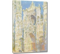 Картина ООО Первое ателье репродукция Руанский собор, западный фасад, солнечный свет 39x60 см ps143169-2