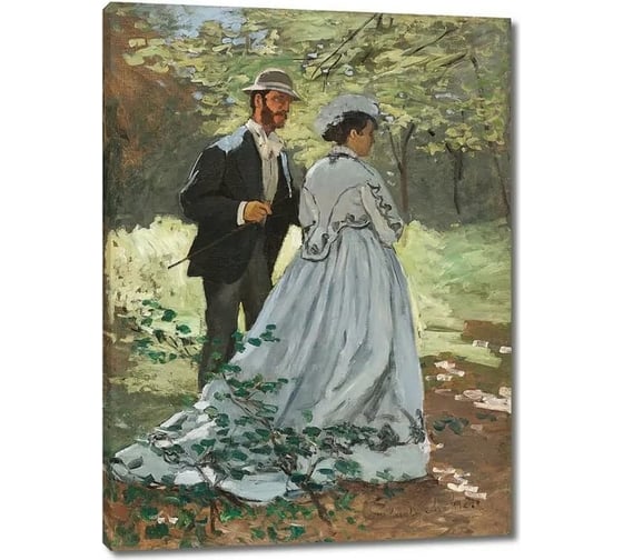 Картина ООО Первое ателье репродукция Завтрак на траве. Базиль и Камилла (этюд) 35x47 см ps110984-1 1