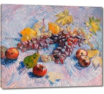 Картина ООО Первое ателье репродукция Натюрморт с яблоками, грушами, лимонами и виноградом 60x49 см ps111298-3