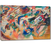 Картина ООО Первое ателье репродукция Эскиз 2 для композиции VII (Цветная революция) 60x42 см ps110485-3