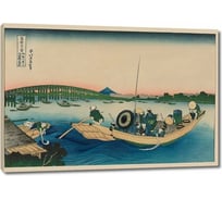 Картина ООО Первое ателье репродукция Вечерний свет над мостом Рёгоку с берега реки Оммаягаси ps109222-4