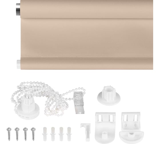 Рулонная штора PRAKTO Easy 140x175 см, серый 8316959